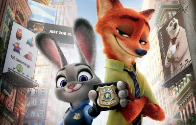 Zootropolis – Judy a Nick s policejním odznakem – jedlý papír na dort