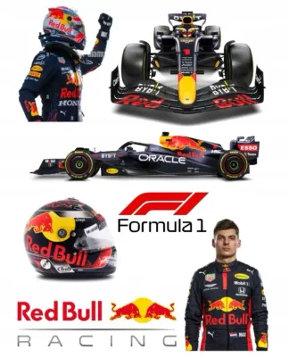 Formule 1 – Max Verstappen a Red Bull Racing – jedlý papír na dort