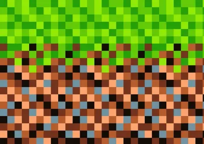 Minecraft – pixelový blok trávy – jedlý papír na dort