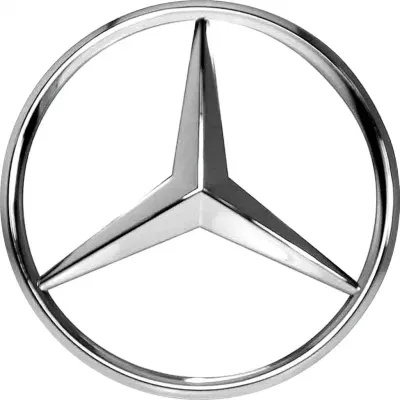 Mercedes-Benz – stříbrné logo – jedlý papír na dort