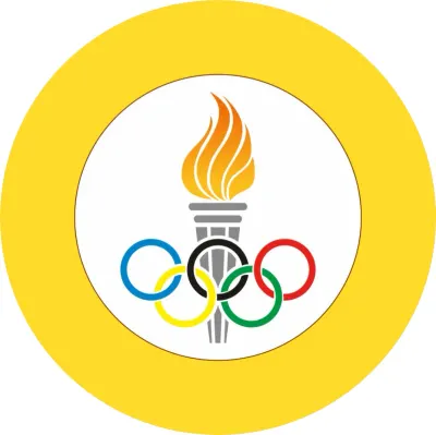 Olympijské hry – olympijská pochodeň a kruhy – jedlý papír na dort