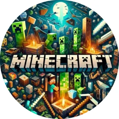 Minecraft – Steve, Creepeři a logo – jedlý papír na dort