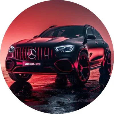 Auta – černé SUV Mercedes AMG – jedlý papír na dort