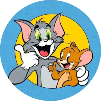 Tom a Jerry – Tom a Jerry s palcem nahoru – jedlý papír na dort