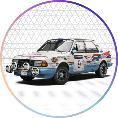 Rallye – Závodní auto Škoda – jedlý papír na dort