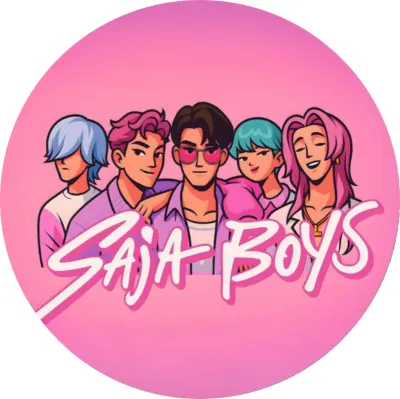 K-Pop Lovkyně démonů – skupina Saja Boys – jedlý papír na dort