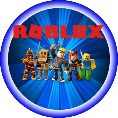 Roblox – postavičky a červené logo – jedlý papír na dort
