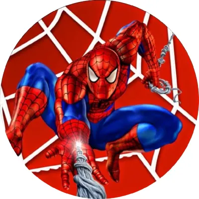 Spiderman – skákající hrdina v síti – jedlý papír na dort