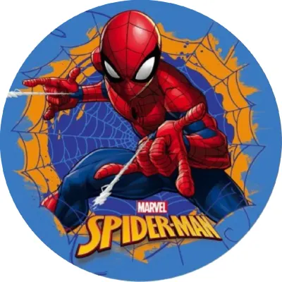 Spider-Man – Spiderman v akci s pavučinou – jedlý papír na dort