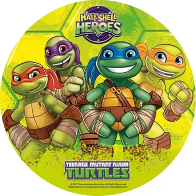 Želvy Ninja – Half-Shell Heroes tým – jedlý papír na dort