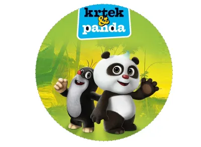 Krtek a Panda – Krtek a panda v přírodě – jedlý papír na dort