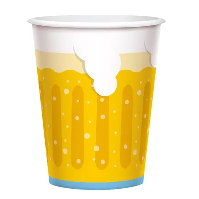 Papírové kelímky Amscan na pivo o objemu 450 ml pro party a oslavy