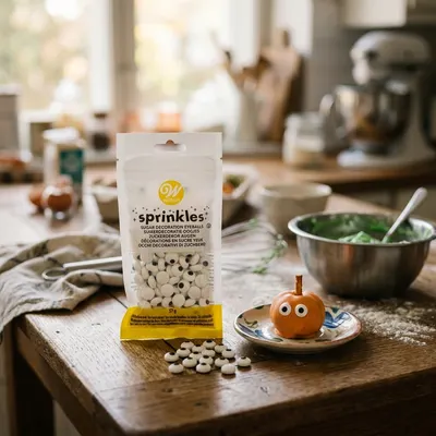 Jedlá cukrová očička Wilton o velikosti 1 cm na zdobení cake pops, dortů a halloweenských dezertů