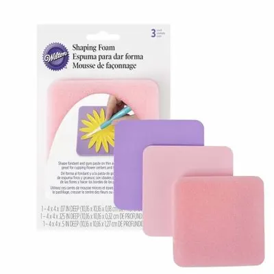 Set tří tenkých houbiček Wilton na modelování cukrářských květů z modelovací hmoty