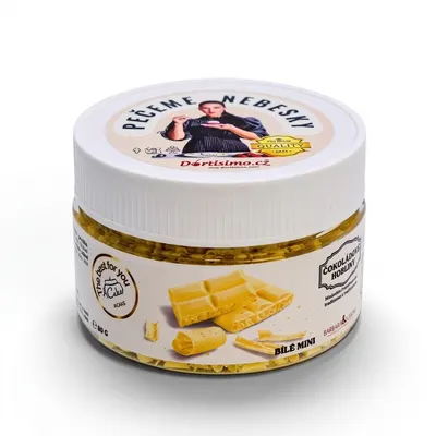 Bílé čokoládové hobliny Barbara Luijckx v balení 80 g určené k zdobení dortů a dezertů
