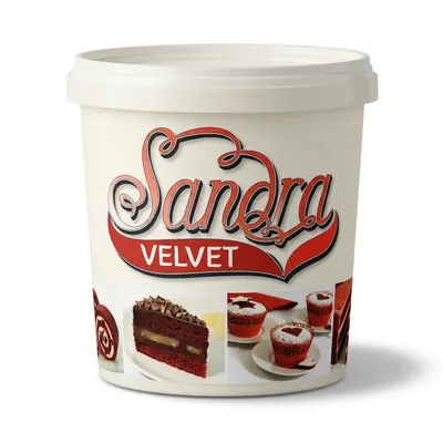 Směs Sandra Red Velvet na korpusy pro přípravu sametového dortu s výraznou červenou barvou, balení 500 g
