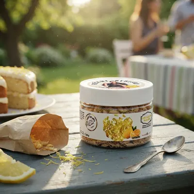 Citronové čokoládové hobliny 4Cake na zdobení dortů, balení 80 g