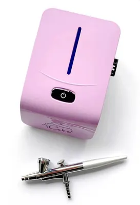 Airbrush sada Cake Star v růžovém provedení s pistolí a kompresorem pro zdobení dortů
