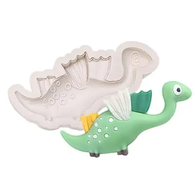 Silikonová forma ve tvaru dinosaura s křídly na výrobu cukrářských dekorací z modelovací hmoty