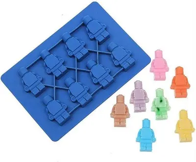 Silikonová forma na 8 ks modelovacích panáčků výšky 4 cm pro zdobení dortů