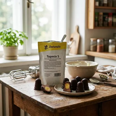Instantní krém Topmix S do likérových špiček s rumovou příchutí od značky Zeelandia, balení 500 g