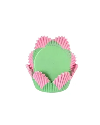 Košíčky na muffiny růžové ve tvaru květiny 100 ks