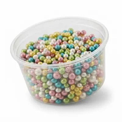 Duhové cukrové perly SweetArt na zdobení dortů a dezertů, balení 50 g