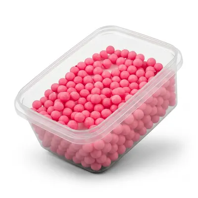 Růžové cukrové perly 7 mm od značky SweetArt na zdobení dortů a dezertů