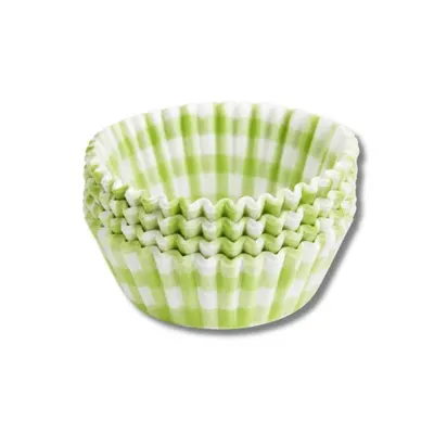 Košíčky na muffiny zelené kostičkované 100 ks