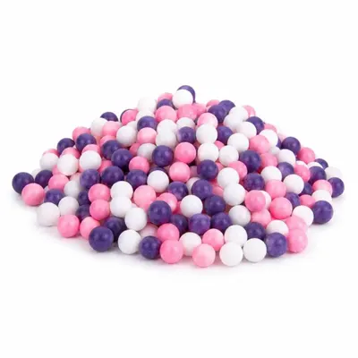 Cukrové perly SweetArt v růžové, fialové a bílé barvě o průměru 5 mm na zdobení dortů a cukrářských výrobků