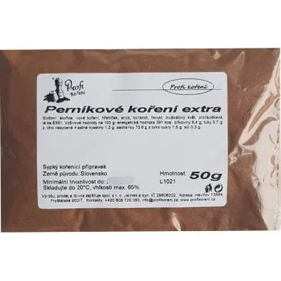 Perníkové koření extra v balení 50 g na pečení perníčků, koláčů a sušenek