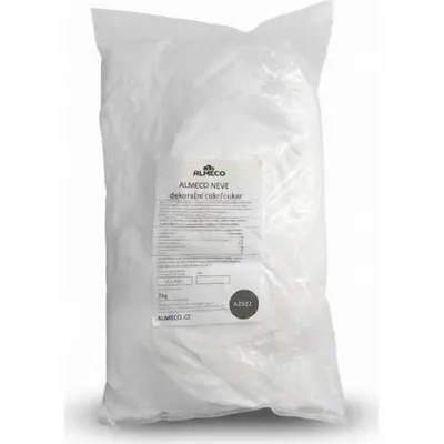 Nevlhnoucí cukr NEVE od značky Callebaut na dozdobení dezertů, zachovává bílý vzhled i po delší době
