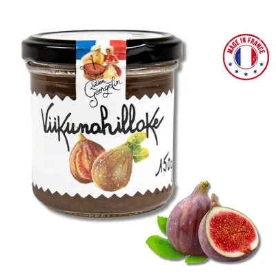 Konfitované fíky Lucien Georgelin v pomazánce, francouzská delikatesa s třtinovým cukrem a vinným octem k sýrům a foie gras