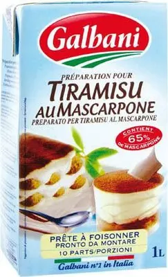 Galbani Tiramisu tekutý základ s mascarpone pro rychlou přípravu italských dezertů a krémů