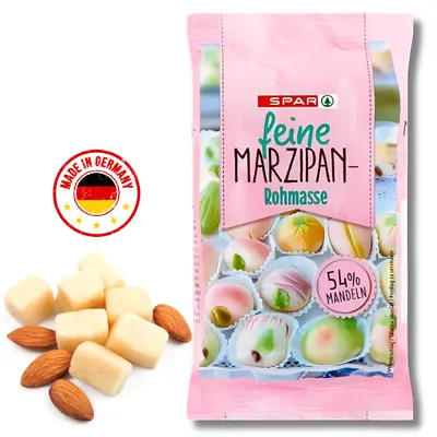 Německý marcipán s 54% mandlí v balení 200 g pro potahování a modelování dortů