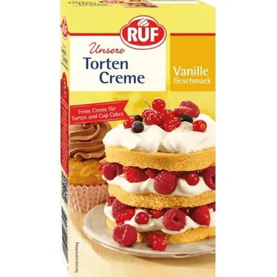 Směs na vanilkový krém RUF v balení 100 g k přípravě krému na dorty a cupcakes