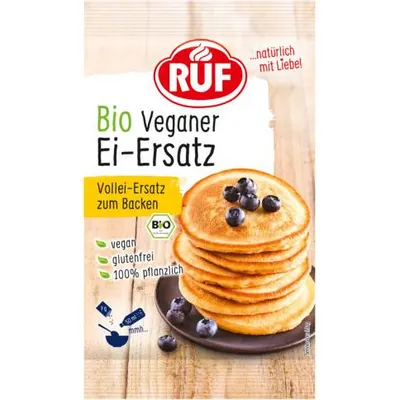 Veganská náhražka vajec RUF v balení 28 g pro pečení bez vajec
