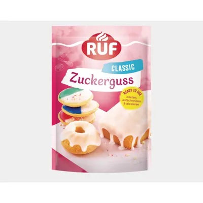 Bílá cukrová poleva na dorty a perníčky RUF 150 g