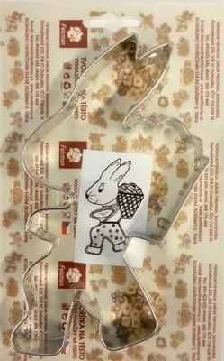 Vykrajovátko ve tvaru zajíce na Velikonoce s nůší 15 cm od značky Felcman na pečení perníčků a sušenek