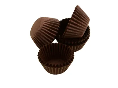 Hnědé mini cukrářské košíčky na pralinky značky Cake Masters