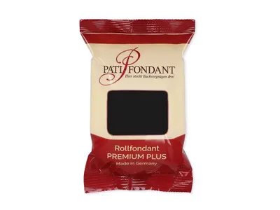 Černá potahovací hmota Pati Premium od značky Cake Masters o hmotnosti 250 g na potahování a zdobení dortů