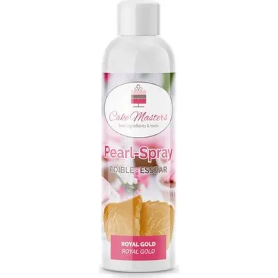 Perleťová barva ve spreji Cake Masters v odstínu královská zlatá, 100 ml, na zdobení dortů a cukrářských výrobků