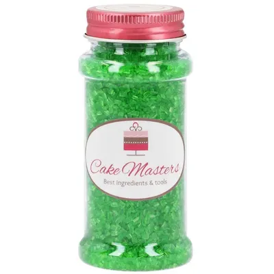 Zelený cukr na zdobení cukroví a dortů od značky Cake Masters, balení 100 g