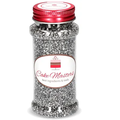 Stříbrný cukr na zdobení cukroví a dortů od značky Cake Masters, balení 100 g