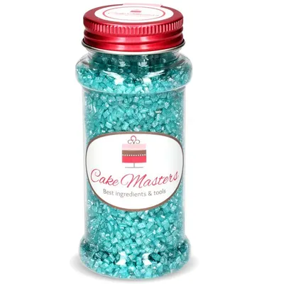 Tyrkysový cukr na zdobení cukroví a dortů od značky Cake Masters, balení 100 g