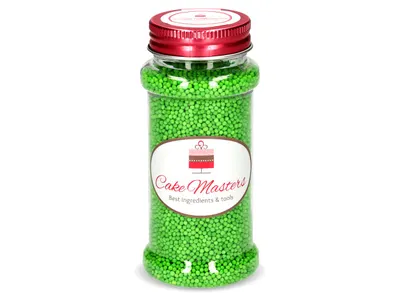 Zdobení na cukroví a dorty od značky Cake Masters v zelené barvě, balení 90 g