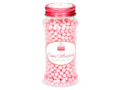 Cukrářské perličky Cake Masters v jemně růžové barvě na zdobení cukroví a dortů, balení 60 g
