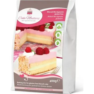 Směs na piškotový korpus Cake Masters v balení 400 g pro přípravu nadýchaného dortového základu