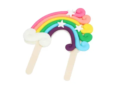 Cukrová dekorace duha Unicorn od značky Cake Masters na dort, 1 ks