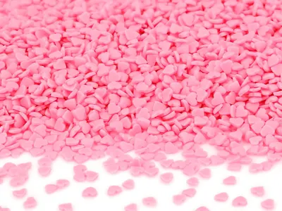 Cukrový posyp Cake Masters v podobě růžových mini srdíček na zdobení dortů o hmotnosti 70 g